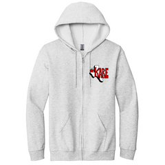 KARE ASH GREY FULL ZIP HOODIE