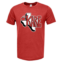 KARE TEXAS MEN'S CREWNECK TRIBLEND TEE