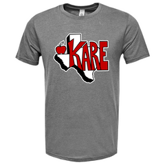 KARE TEXAS MEN'S CREWNECK TRIBLEND TEE