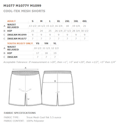 7" MESH P.E. SHORT